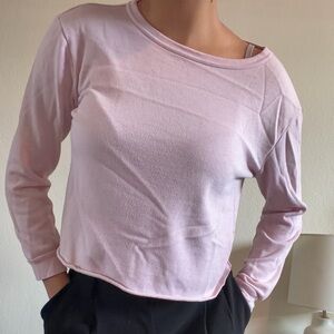 Women's Pink Long Sleeve Top